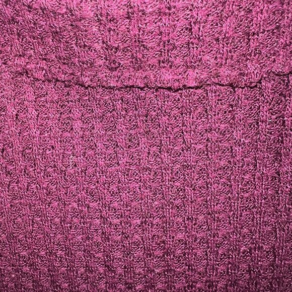 We The Free Cranberry Waffle knit ribbed hem, Oversized S Small P2P 24" 32" Long - Picture 12 of 12